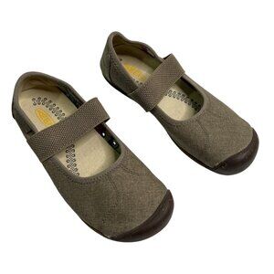 Keen Womens Sienna Mary Jane Canvas Outdoors Shoes Size 7